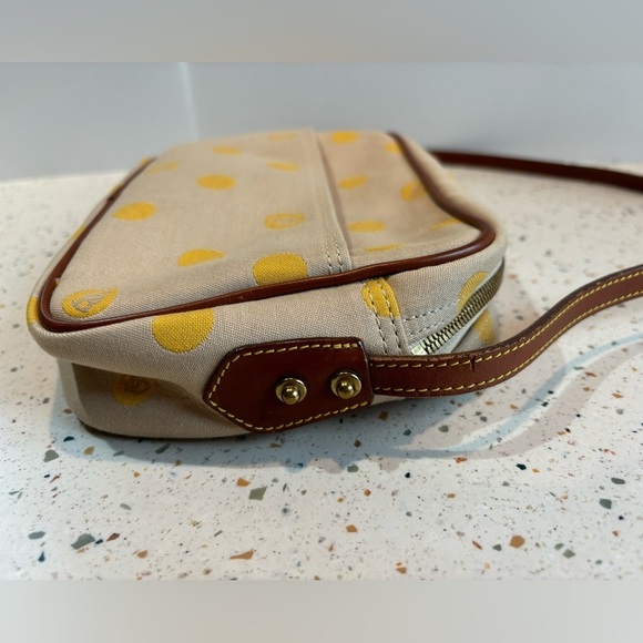 Vintage Dooney & Bourke Polka Dot Small Canvas Shoulder Crossbody Handbag‎ - Picture 13 of 16